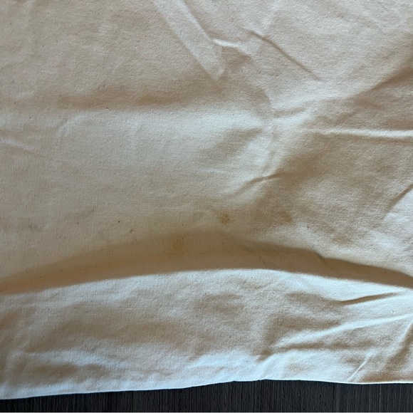 Pottery Barn Neutral Tan 100% Cotton Canvas Drawstring Laundry Bag Dorm Large - Picture 5 of 11